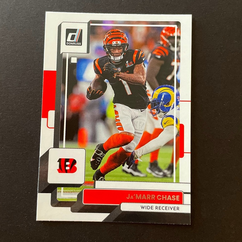 Ja'Marr Chase: Cincinnati Bengals, Wide Receiver 2022 Panini Donruss #196